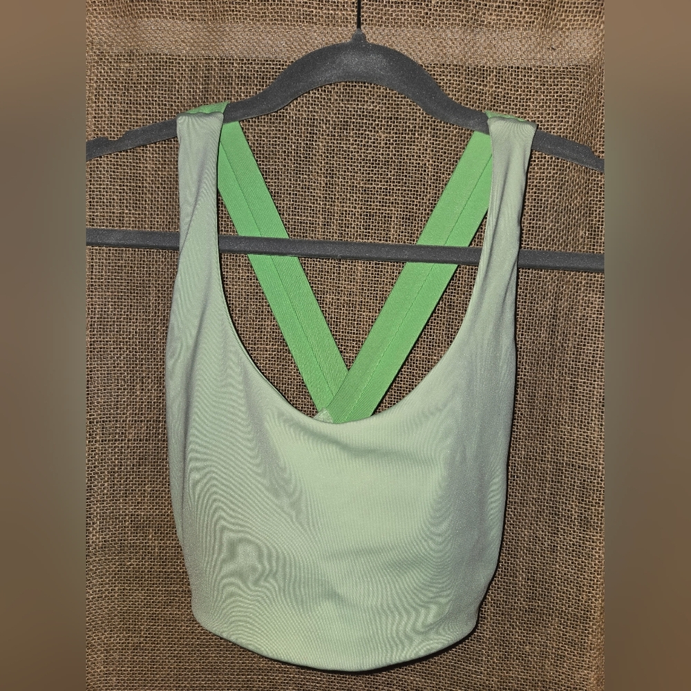 New Balance Mint And Lime Green Women's Sports Bra Band Size Total 25